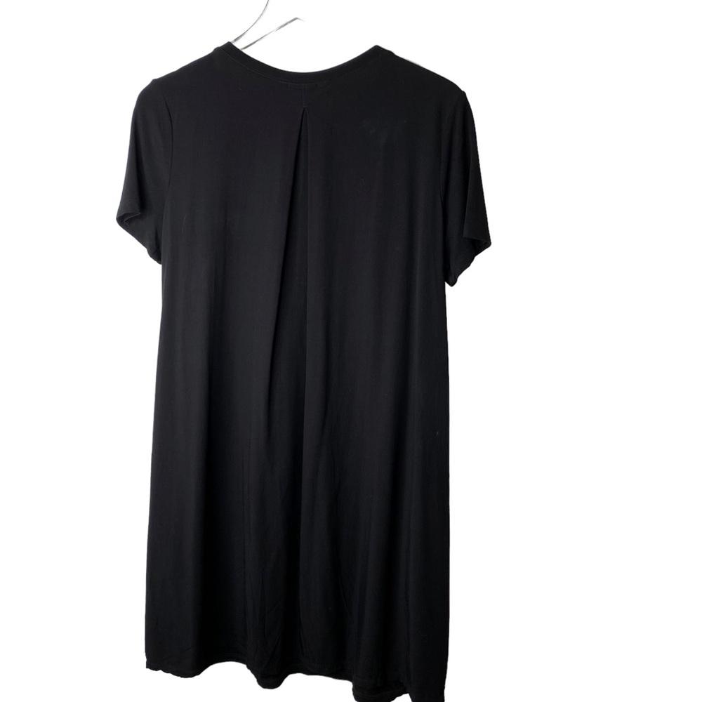 Splendid Charli T-shirt MIDI Dress Pockets Black Size Small - Picture 5 of 11